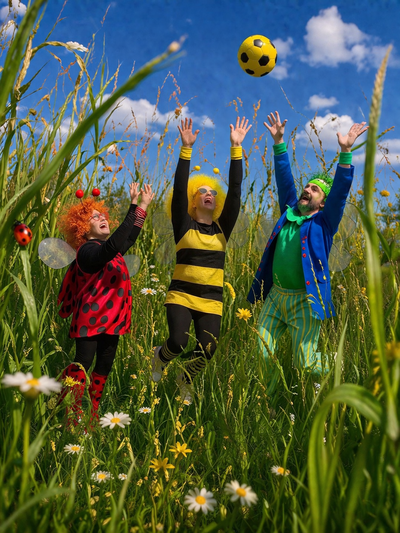 Plakat wydarzenia:  W zdrowym ciele zdrowy żuk (Teatr Niewielki) 